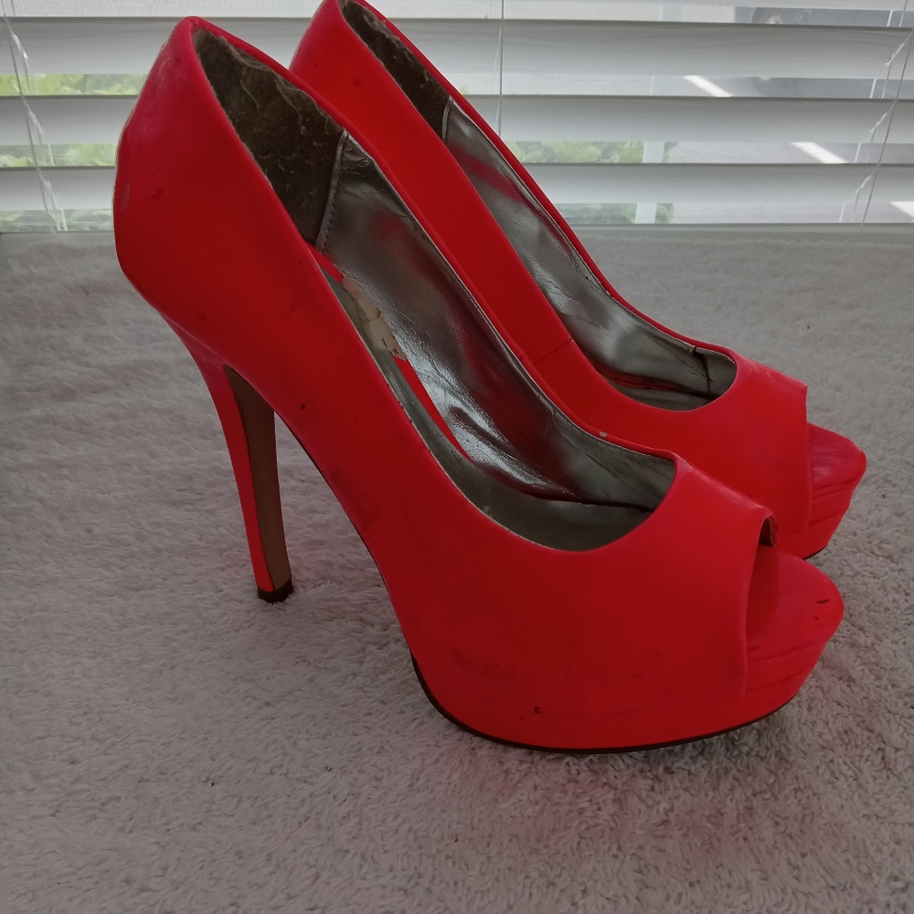 Pink Club High Heel Pumps Worn